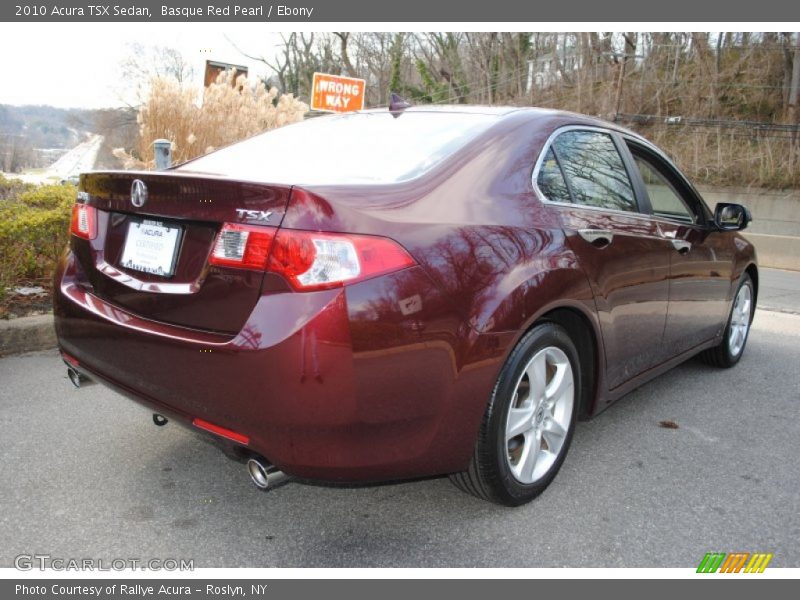 Basque Red Pearl / Ebony 2010 Acura TSX Sedan