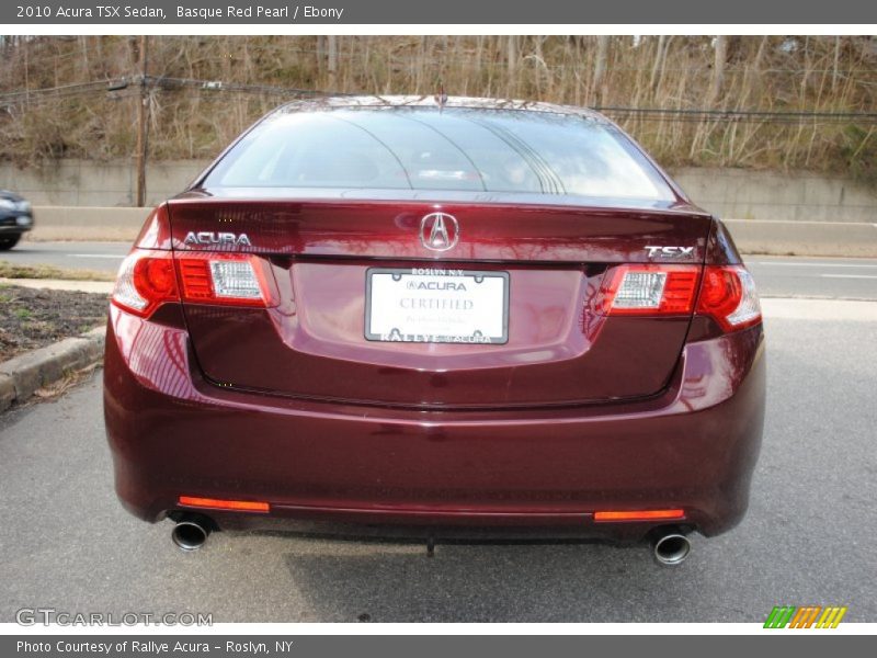 Basque Red Pearl / Ebony 2010 Acura TSX Sedan