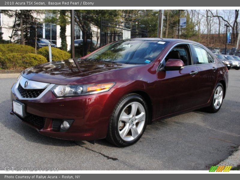 Basque Red Pearl / Ebony 2010 Acura TSX Sedan