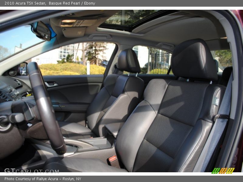 Basque Red Pearl / Ebony 2010 Acura TSX Sedan