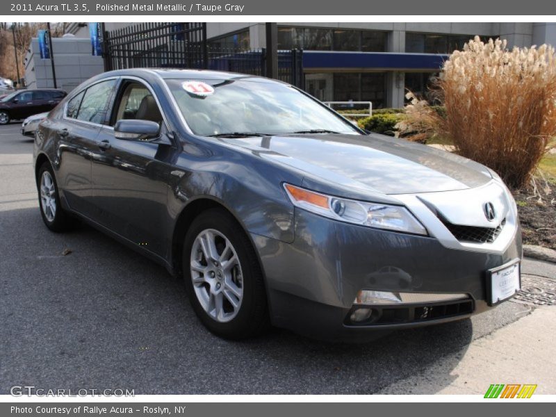 Polished Metal Metallic / Taupe Gray 2011 Acura TL 3.5
