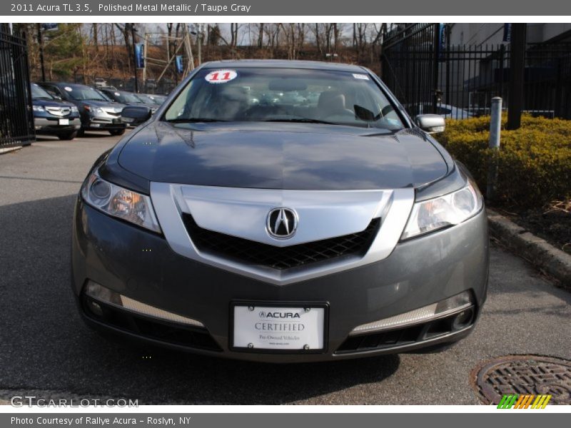 Polished Metal Metallic / Taupe Gray 2011 Acura TL 3.5