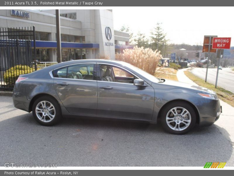 Polished Metal Metallic / Taupe Gray 2011 Acura TL 3.5