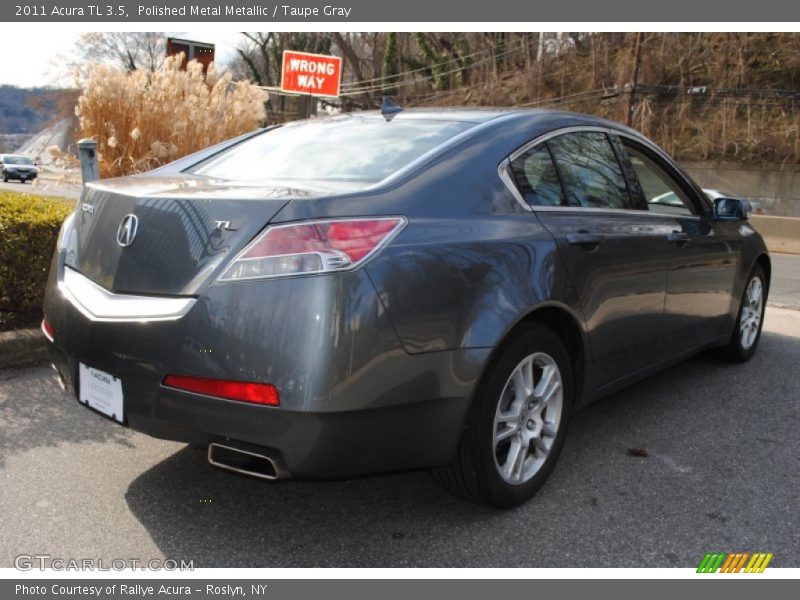 Polished Metal Metallic / Taupe Gray 2011 Acura TL 3.5