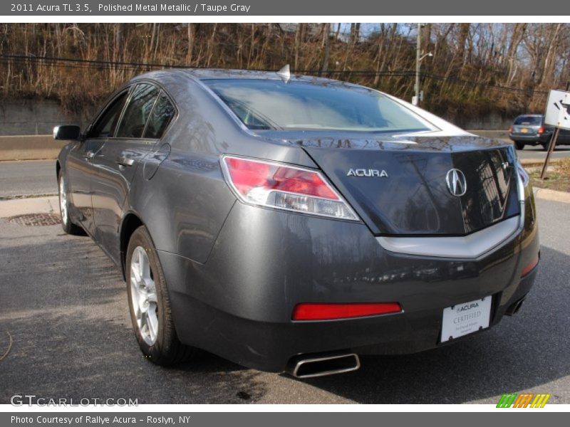 Polished Metal Metallic / Taupe Gray 2011 Acura TL 3.5