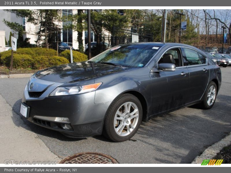 Polished Metal Metallic / Taupe Gray 2011 Acura TL 3.5
