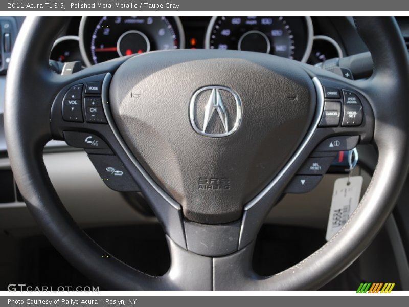 Polished Metal Metallic / Taupe Gray 2011 Acura TL 3.5
