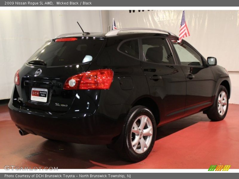 Wicked Black / Black 2009 Nissan Rogue SL AWD