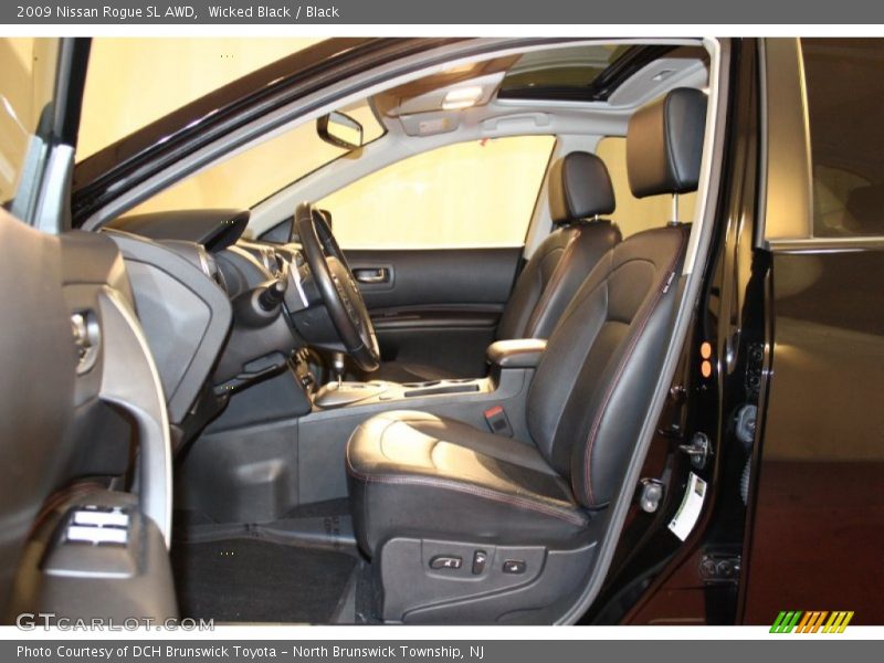 Wicked Black / Black 2009 Nissan Rogue SL AWD