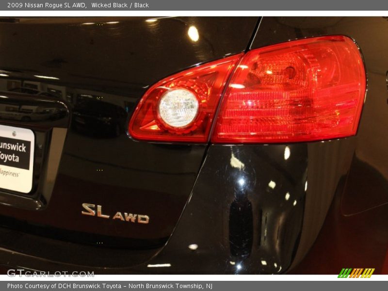 Wicked Black / Black 2009 Nissan Rogue SL AWD