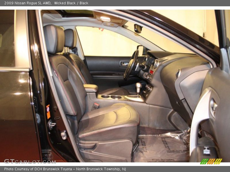 Wicked Black / Black 2009 Nissan Rogue SL AWD