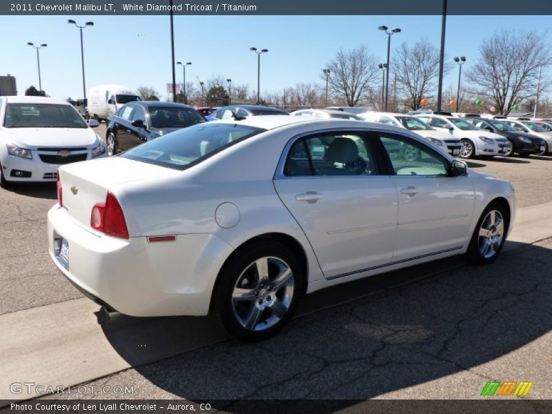 White Diamond Tricoat / Titanium 2011 Chevrolet Malibu LT