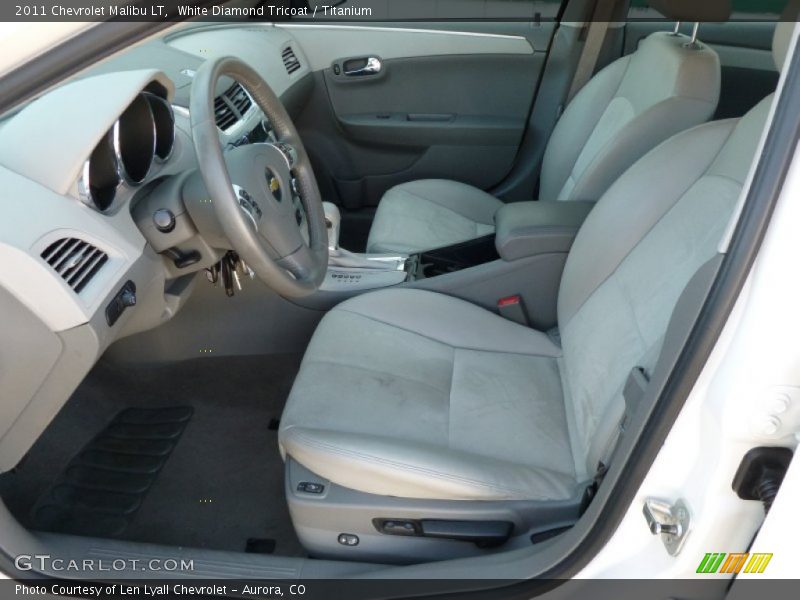 White Diamond Tricoat / Titanium 2011 Chevrolet Malibu LT