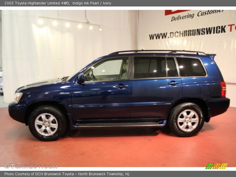 Indigo Ink Pearl / Ivory 2003 Toyota Highlander Limited 4WD