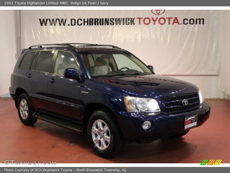 Indigo Ink Pearl / Ivory 2003 Toyota Highlander Limited 4WD