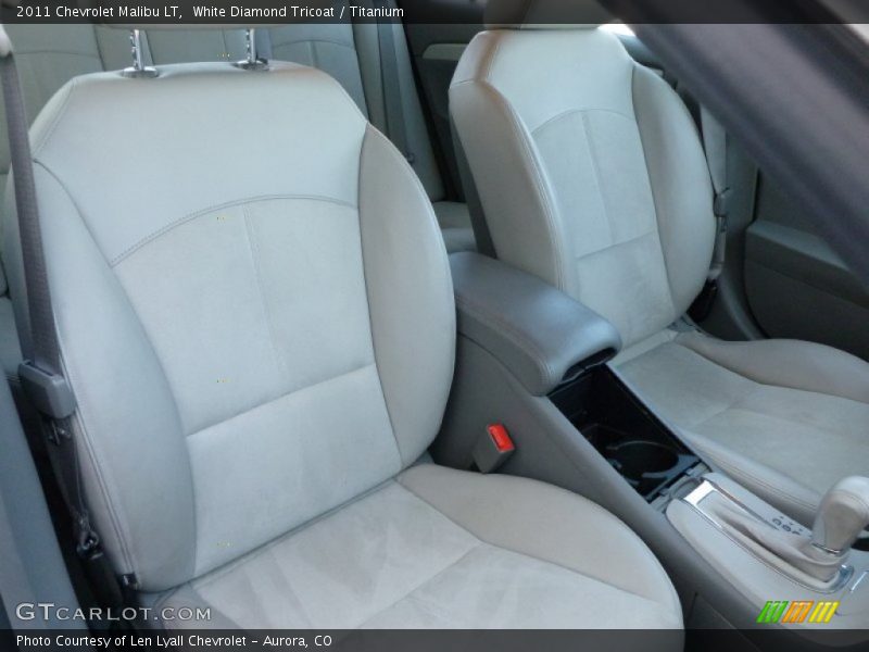 White Diamond Tricoat / Titanium 2011 Chevrolet Malibu LT