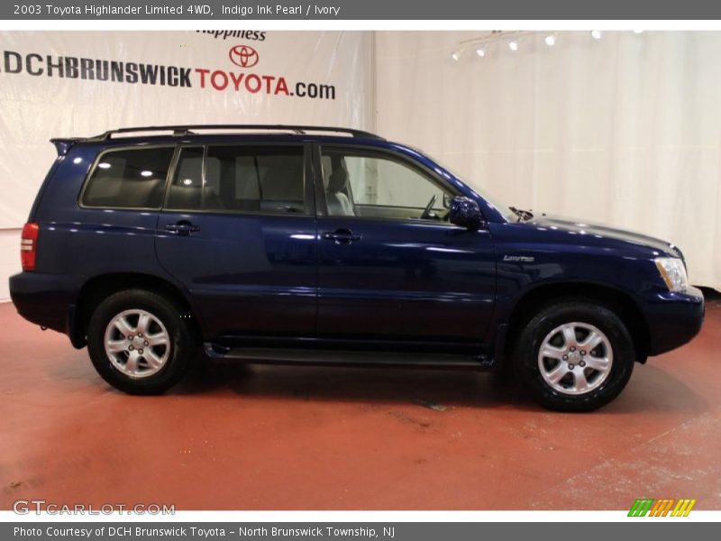 Indigo Ink Pearl / Ivory 2003 Toyota Highlander Limited 4WD