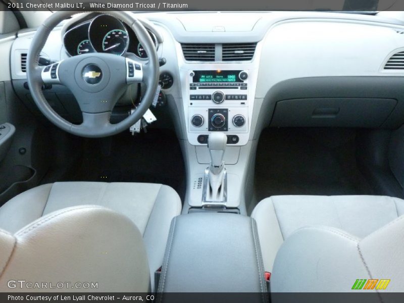 White Diamond Tricoat / Titanium 2011 Chevrolet Malibu LT