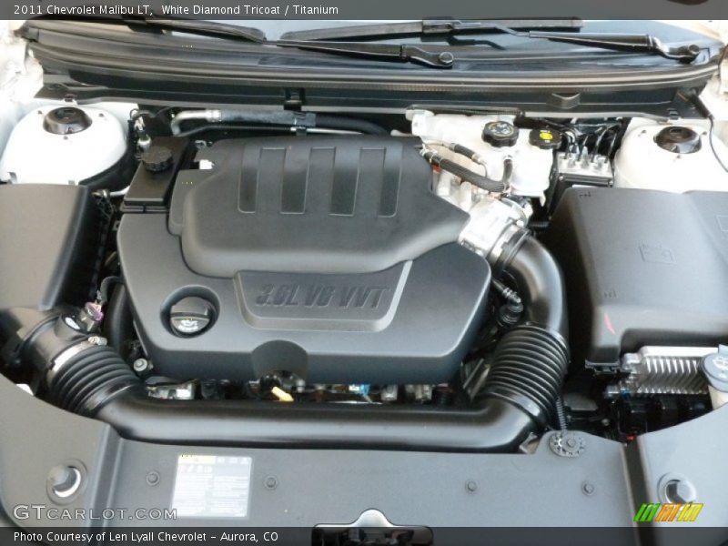 White Diamond Tricoat / Titanium 2011 Chevrolet Malibu LT