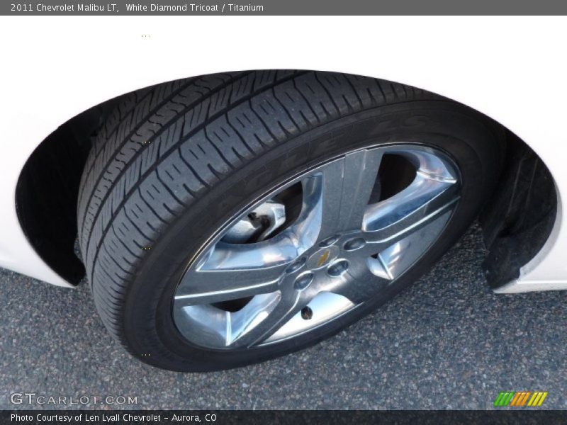 White Diamond Tricoat / Titanium 2011 Chevrolet Malibu LT