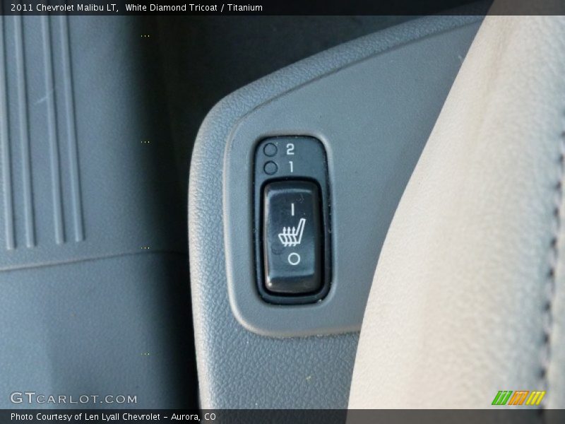 White Diamond Tricoat / Titanium 2011 Chevrolet Malibu LT