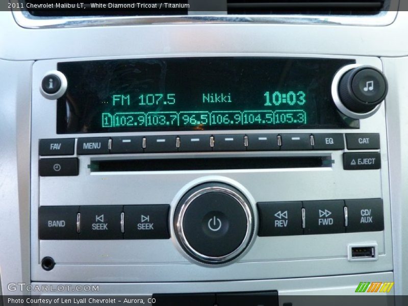 White Diamond Tricoat / Titanium 2011 Chevrolet Malibu LT