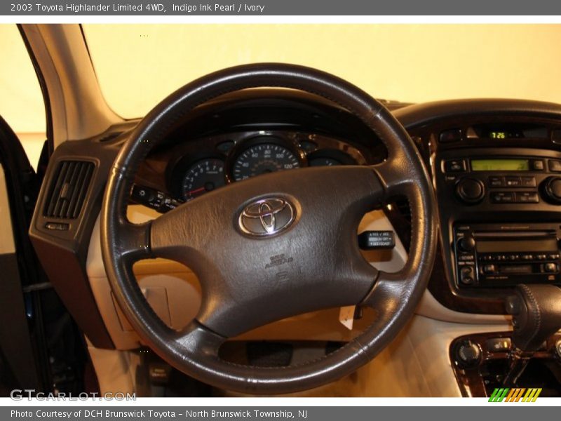 Indigo Ink Pearl / Ivory 2003 Toyota Highlander Limited 4WD