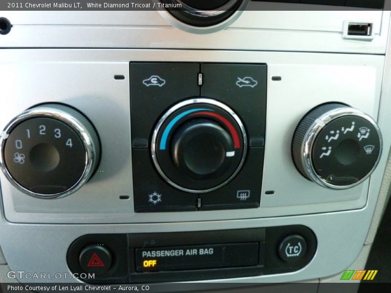 White Diamond Tricoat / Titanium 2011 Chevrolet Malibu LT