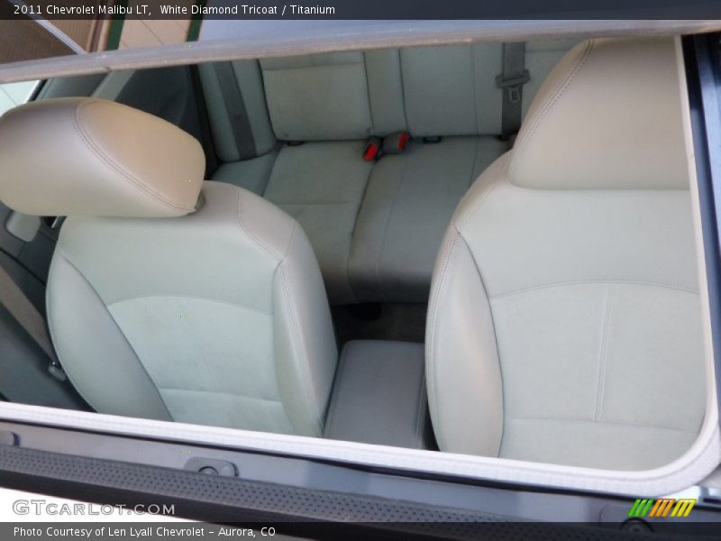 White Diamond Tricoat / Titanium 2011 Chevrolet Malibu LT