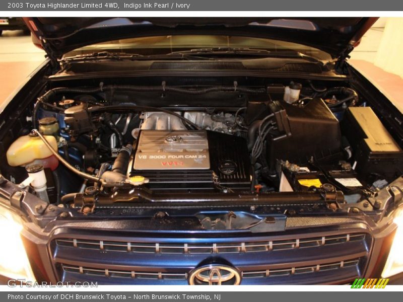 Indigo Ink Pearl / Ivory 2003 Toyota Highlander Limited 4WD