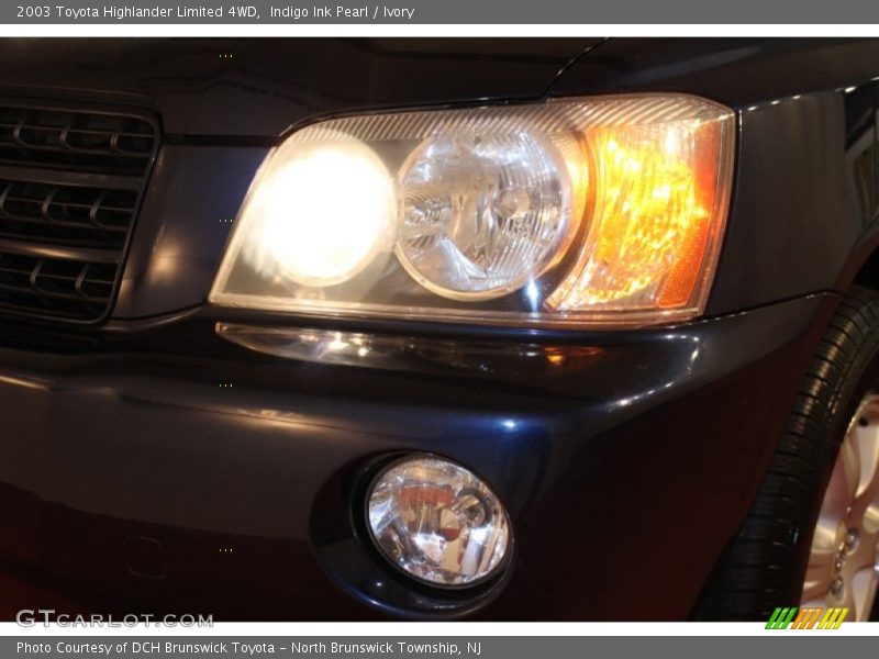 Indigo Ink Pearl / Ivory 2003 Toyota Highlander Limited 4WD