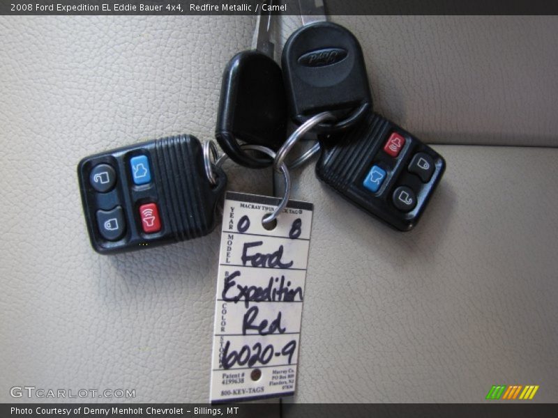 Redfire Metallic / Camel 2008 Ford Expedition EL Eddie Bauer 4x4
