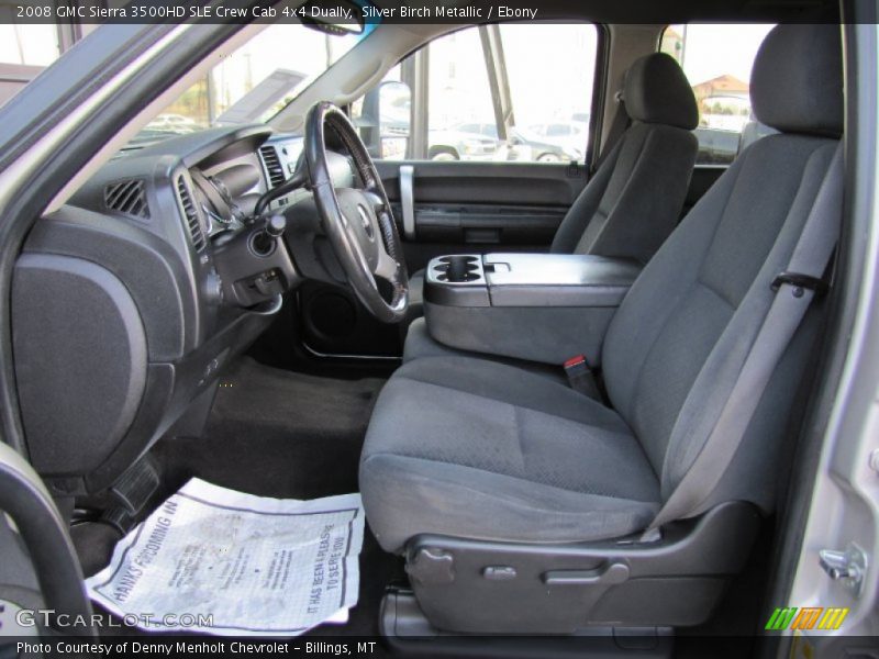 Silver Birch Metallic / Ebony 2008 GMC Sierra 3500HD SLE Crew Cab 4x4 Dually
