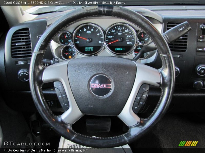 Silver Birch Metallic / Ebony 2008 GMC Sierra 3500HD SLE Crew Cab 4x4 Dually