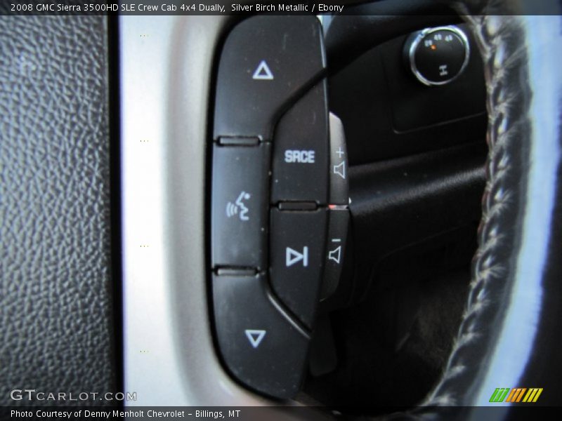 Silver Birch Metallic / Ebony 2008 GMC Sierra 3500HD SLE Crew Cab 4x4 Dually