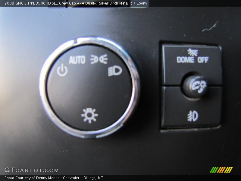 Silver Birch Metallic / Ebony 2008 GMC Sierra 3500HD SLE Crew Cab 4x4 Dually