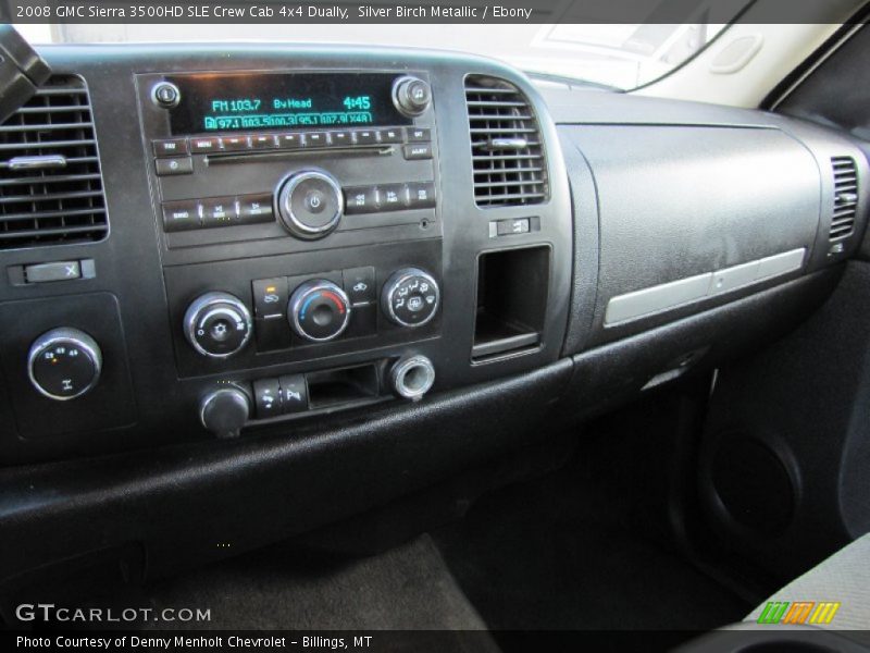 Silver Birch Metallic / Ebony 2008 GMC Sierra 3500HD SLE Crew Cab 4x4 Dually