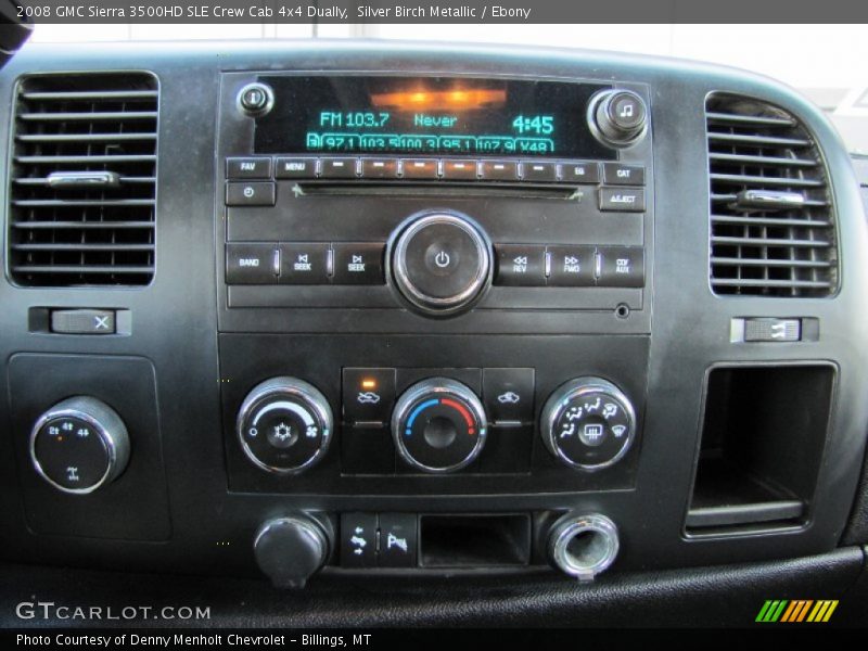 Silver Birch Metallic / Ebony 2008 GMC Sierra 3500HD SLE Crew Cab 4x4 Dually