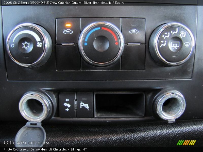 Silver Birch Metallic / Ebony 2008 GMC Sierra 3500HD SLE Crew Cab 4x4 Dually