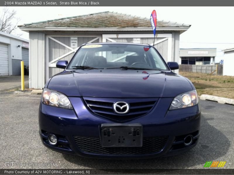 Strato Blue Mica / Black 2004 Mazda MAZDA3 s Sedan