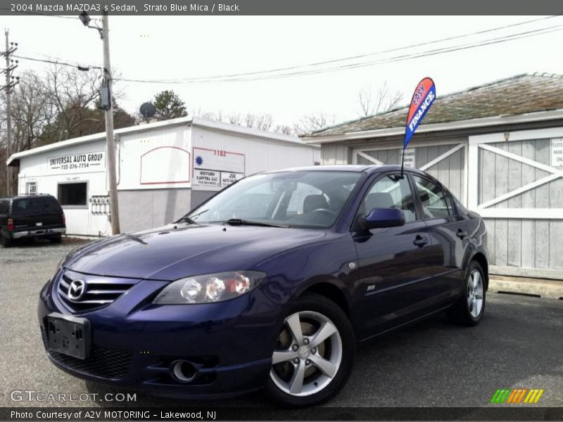 Strato Blue Mica / Black 2004 Mazda MAZDA3 s Sedan