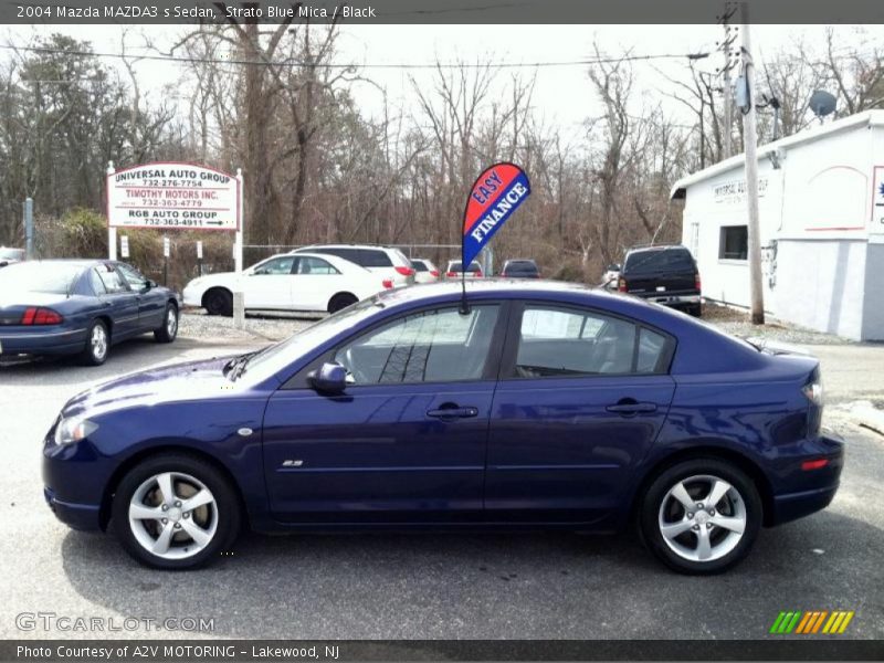 Strato Blue Mica / Black 2004 Mazda MAZDA3 s Sedan