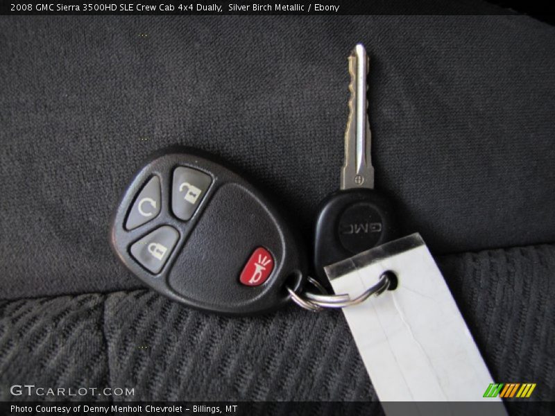 Silver Birch Metallic / Ebony 2008 GMC Sierra 3500HD SLE Crew Cab 4x4 Dually