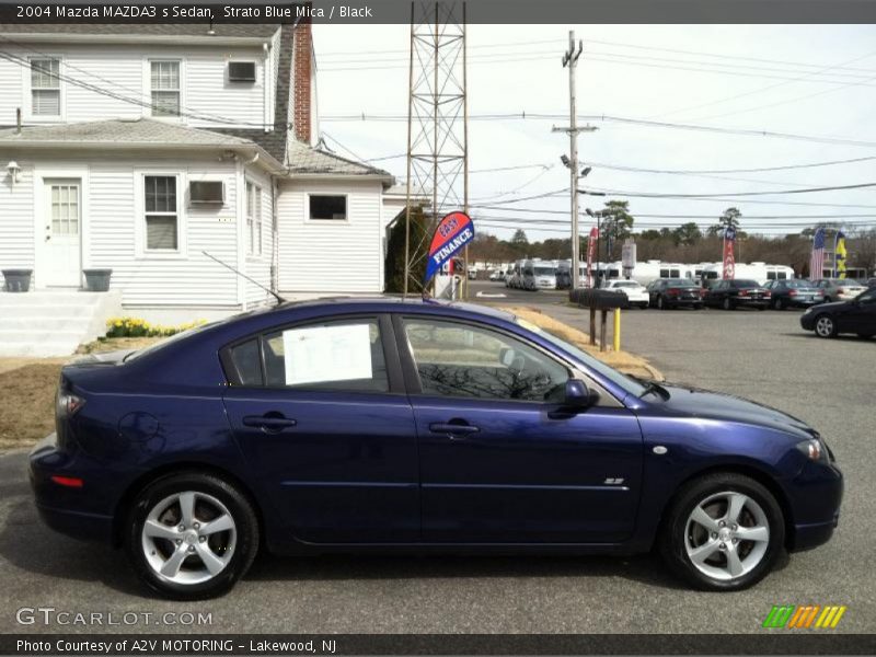 Strato Blue Mica / Black 2004 Mazda MAZDA3 s Sedan