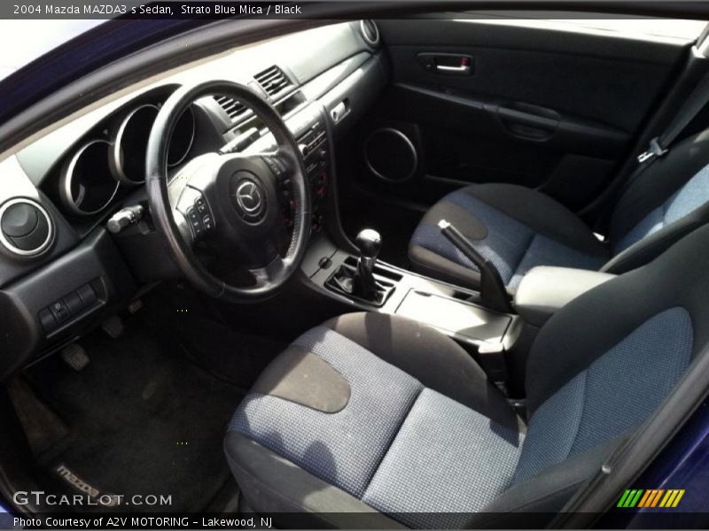 Strato Blue Mica / Black 2004 Mazda MAZDA3 s Sedan