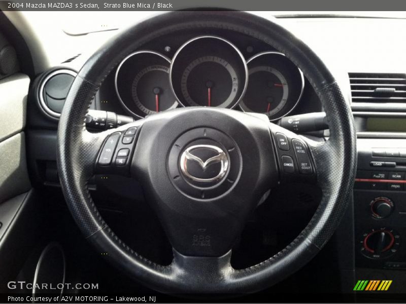 Strato Blue Mica / Black 2004 Mazda MAZDA3 s Sedan
