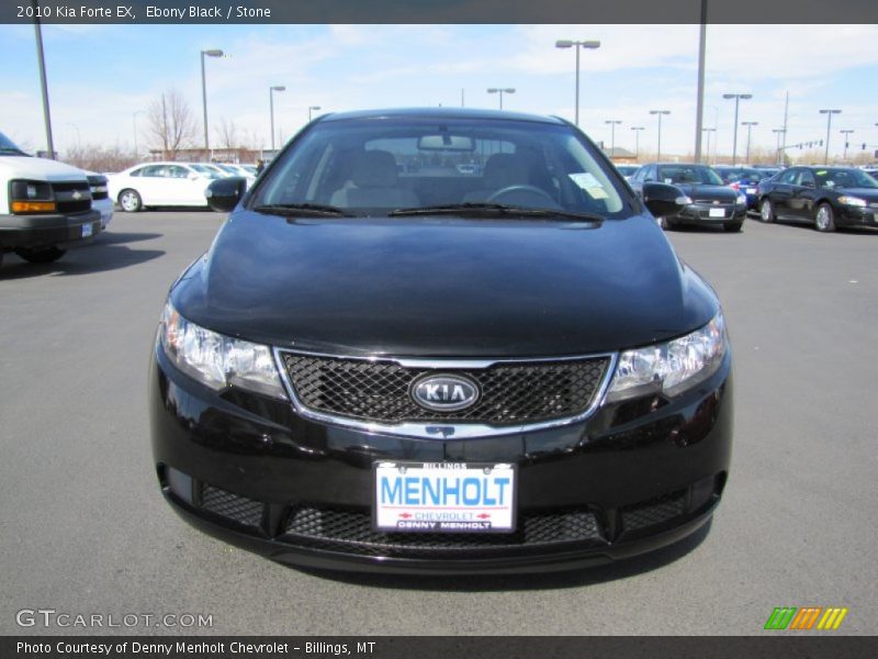 Ebony Black / Stone 2010 Kia Forte EX