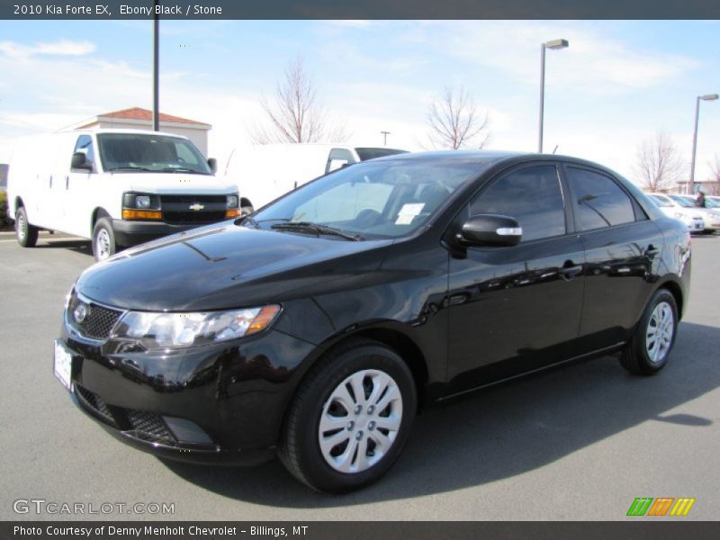 Ebony Black / Stone 2010 Kia Forte EX