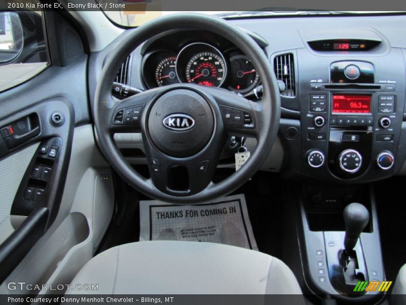 Ebony Black / Stone 2010 Kia Forte EX