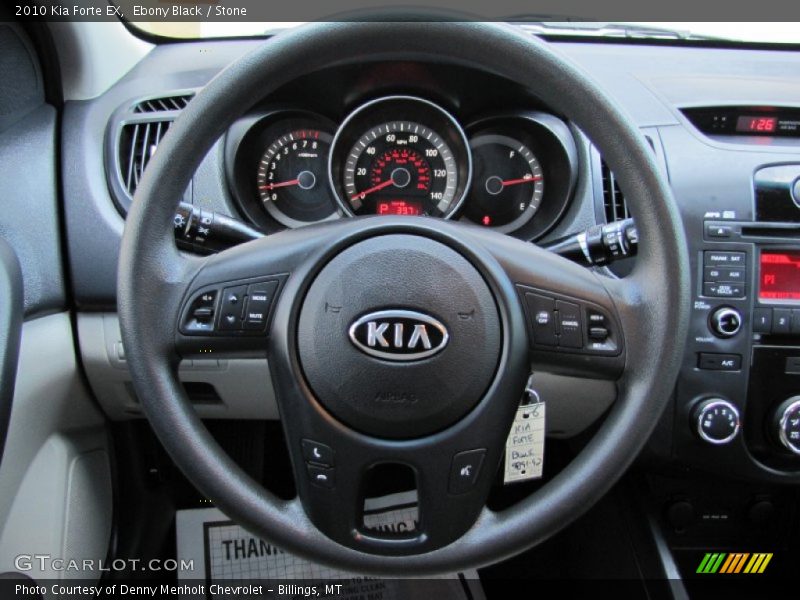Ebony Black / Stone 2010 Kia Forte EX